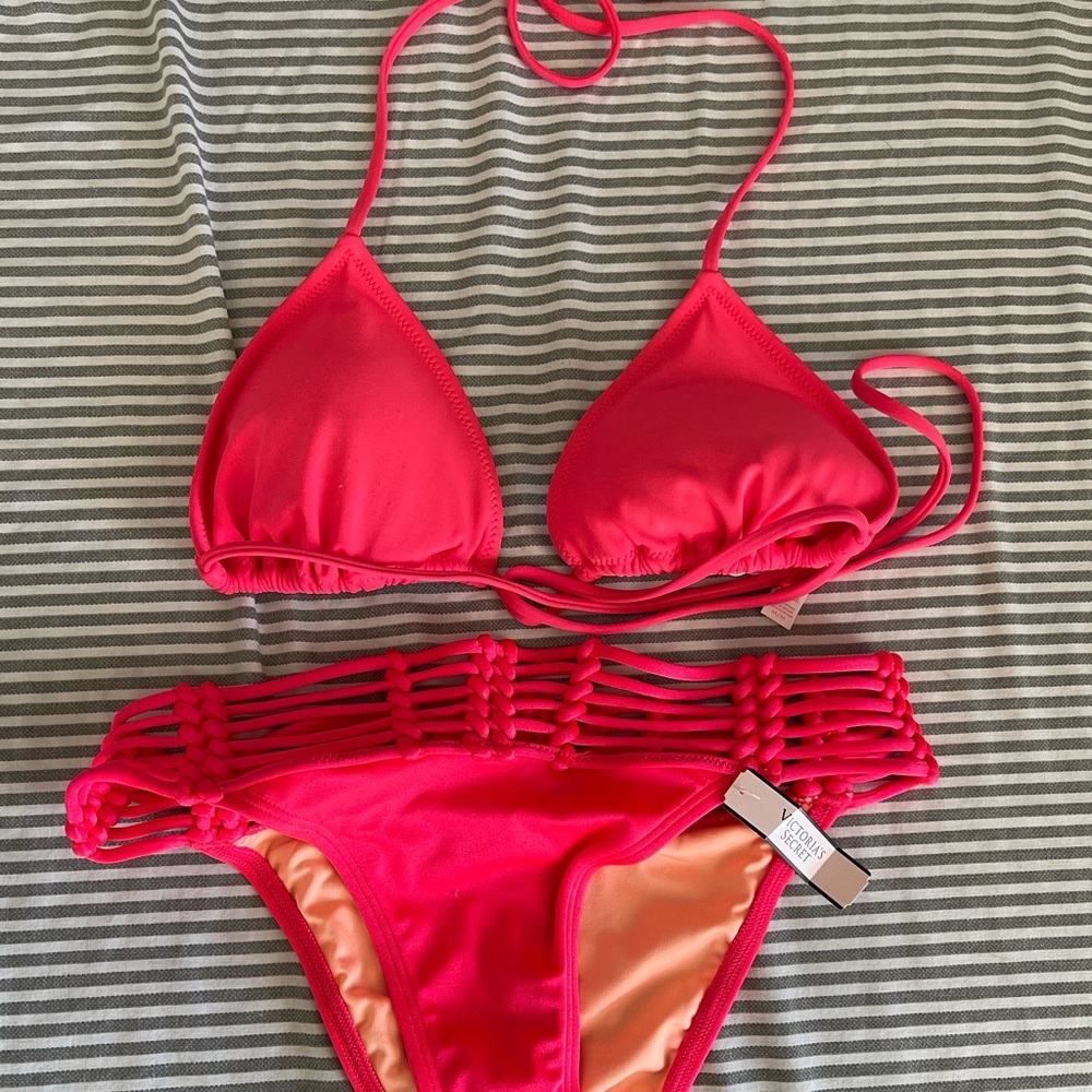 Victoria’s Secret Pink Strappy Bikini Set